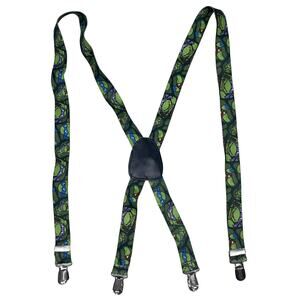 Teenage Mutant Ninja Turtles Suspenders Green Character Print